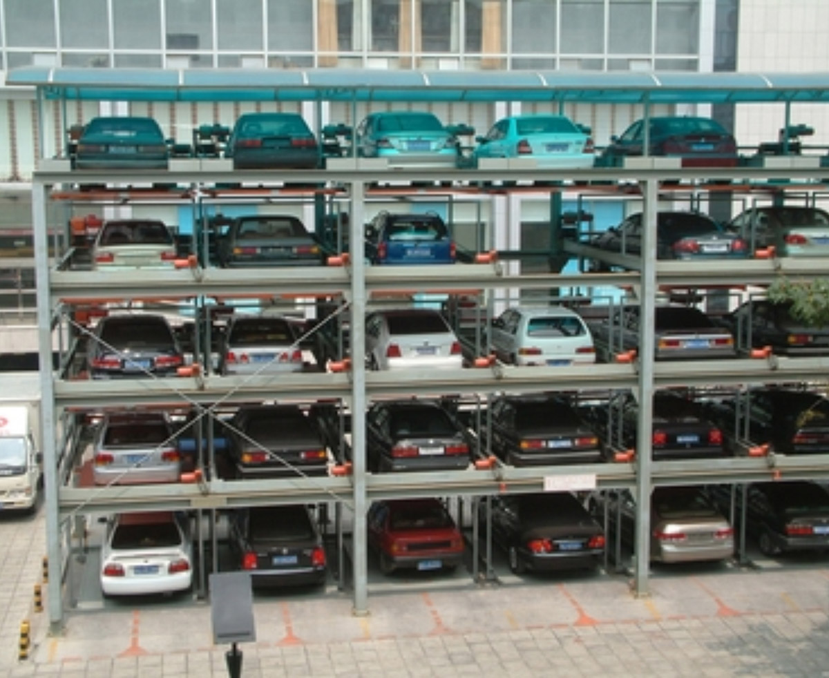 海棠机械停车设备五层升降横移智能车库