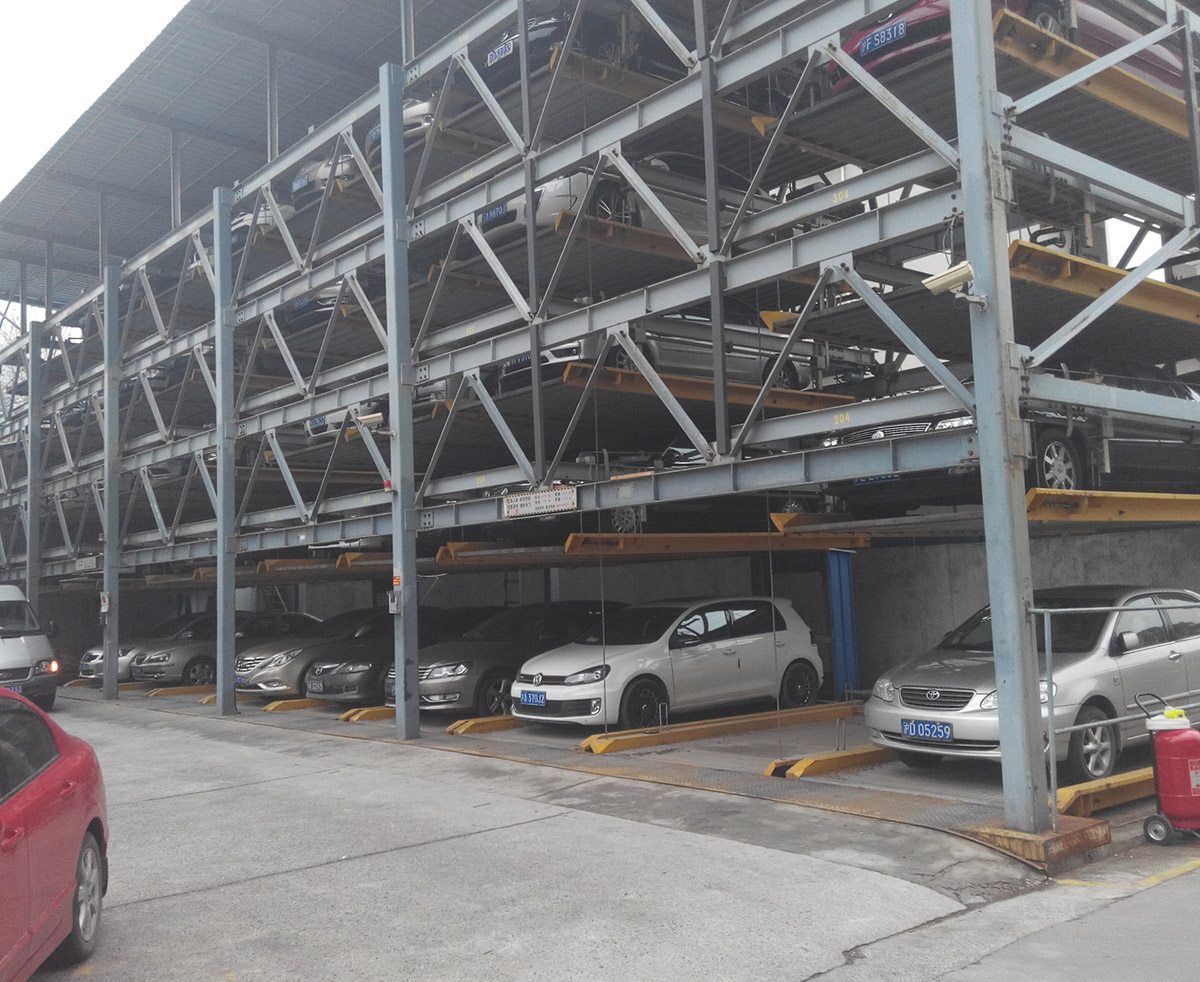 清江浦机械停车设备负一正三地坑四层升降横移停车