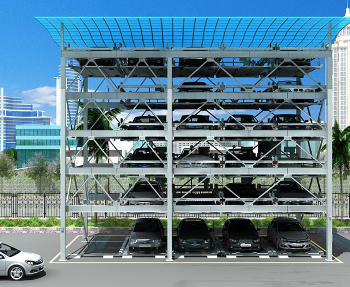 禹州机械停车设备四至六层升降横移车库