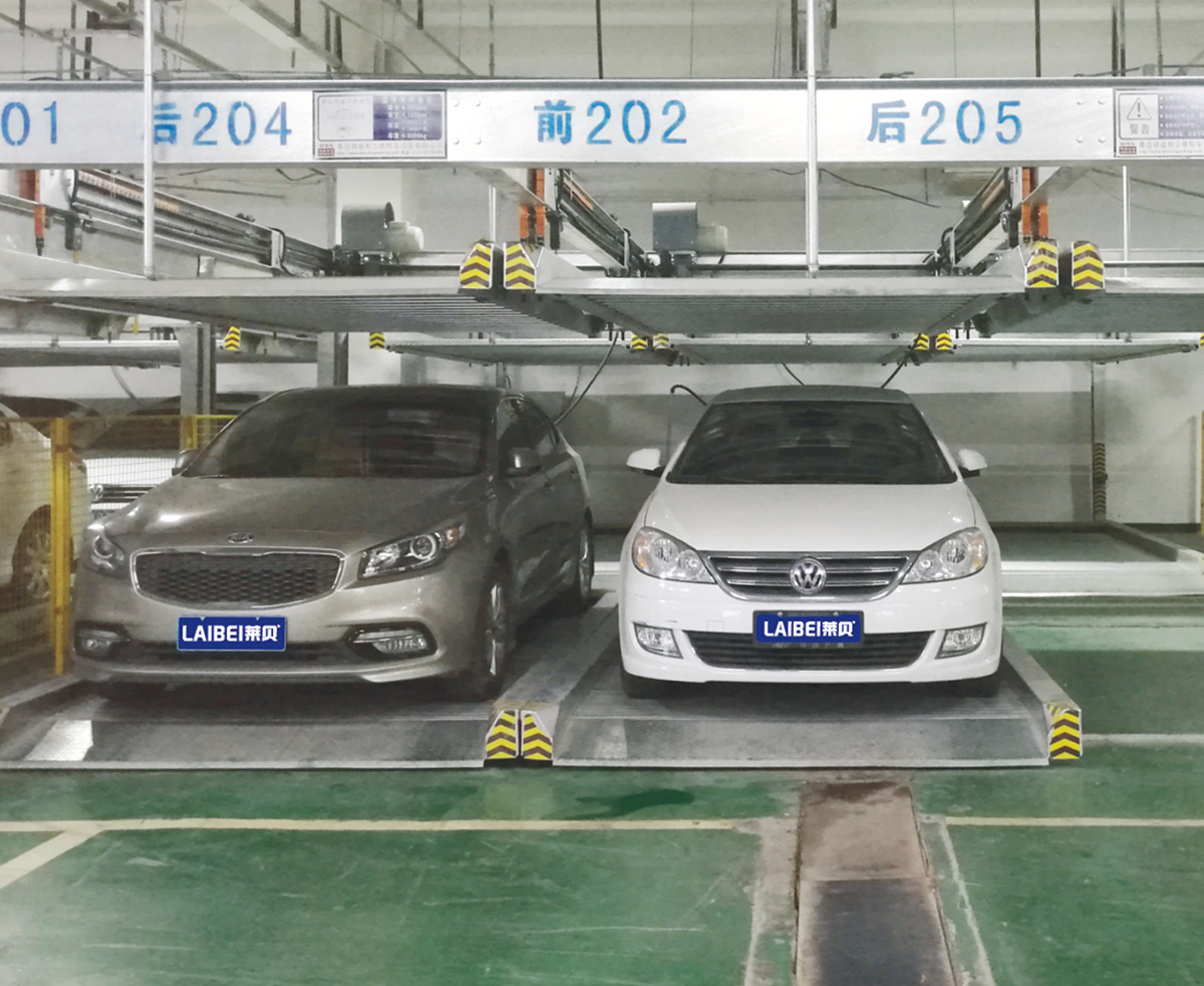 华阴机械停车设备重列二层升降横移机械式立体车库